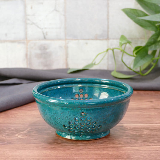 Dark Cyan Berry Bowl